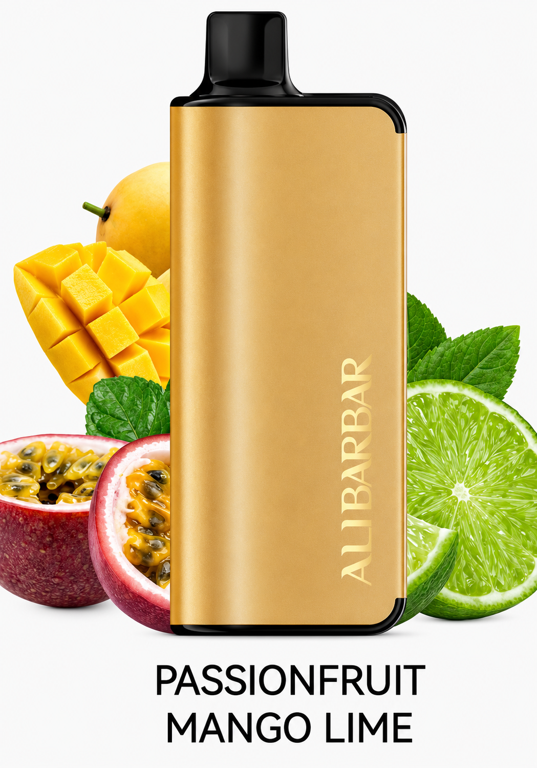 228c446ed4cc85cd01c64db5ac768713 Passionfruit Mango Lime – Alibarbar 9000 Puffs Disposable Vape 🥭🍋 Exotic Citrus Mix - Image 1