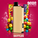 Skittles–Alibarbar 9000 Puffs Disposable Vape 🍬 Rainbow Candy Fruit Flavor - Image 3