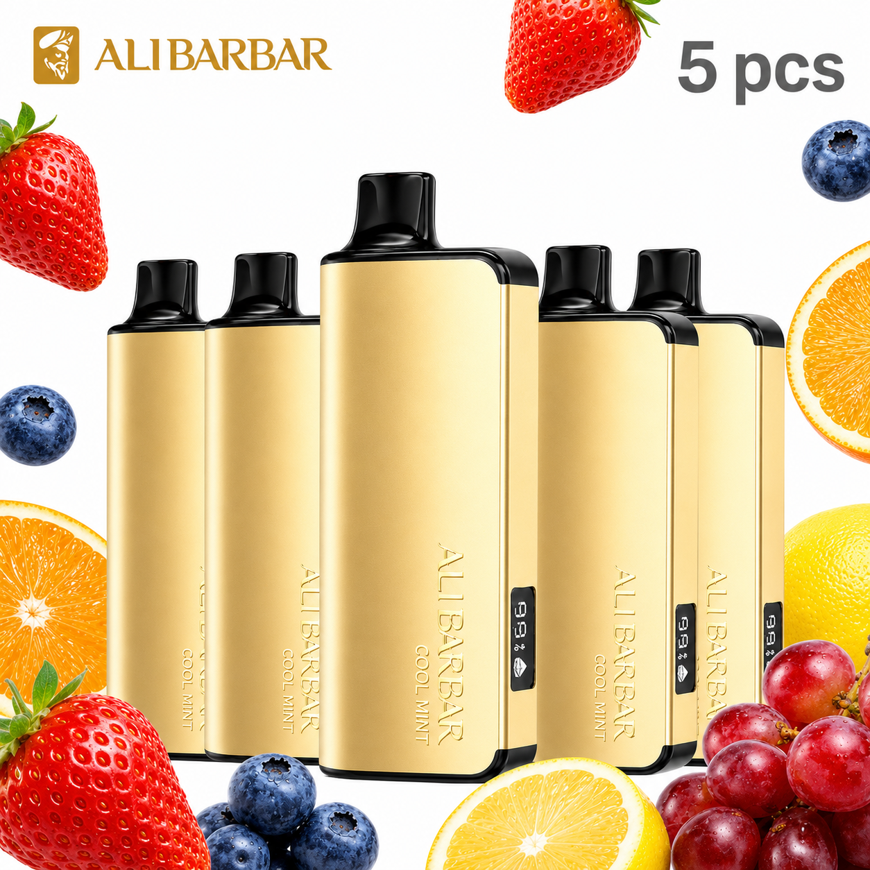 b0fb9a164599eff3b73e5fe4a083a20f Alibarbar 9000 Puffs Disposable Vape – 5 Pack Mystery Box 🎁 Random Flavors - Image 1