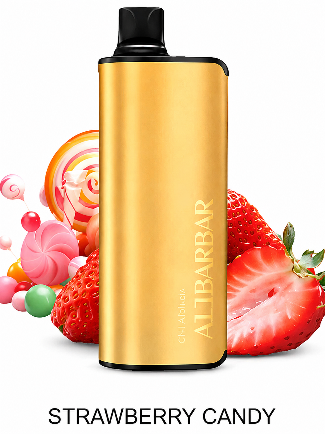 d6ec329eec08880243b4a6c19beb4b2e Strawberry Candy – Alibarbar 9000 Puffs Disposable Vape 🍓🍬 Sweet Classic Flavor - Image 1